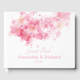 Delicate Watercolor Floral Wedding Poster Guest Bo Book