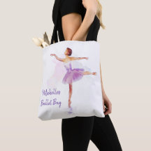 Delicate Watercolour Ballet Dancer - Your Text on