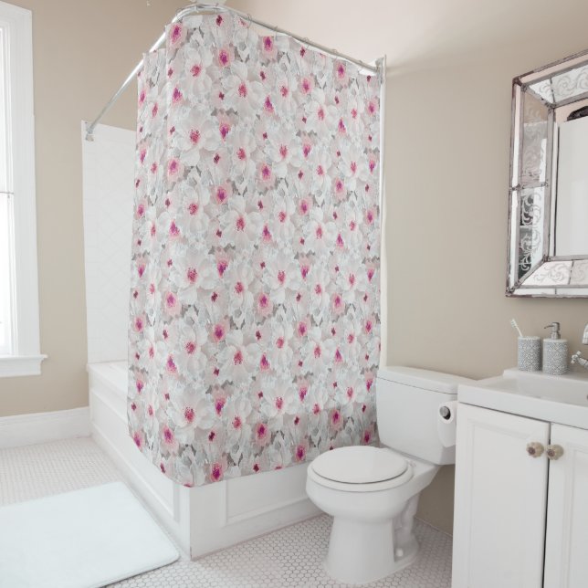 Delicate white and pink floral (In Situ)