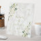 Delicate White Floral Gold Glitter Frame Wedding