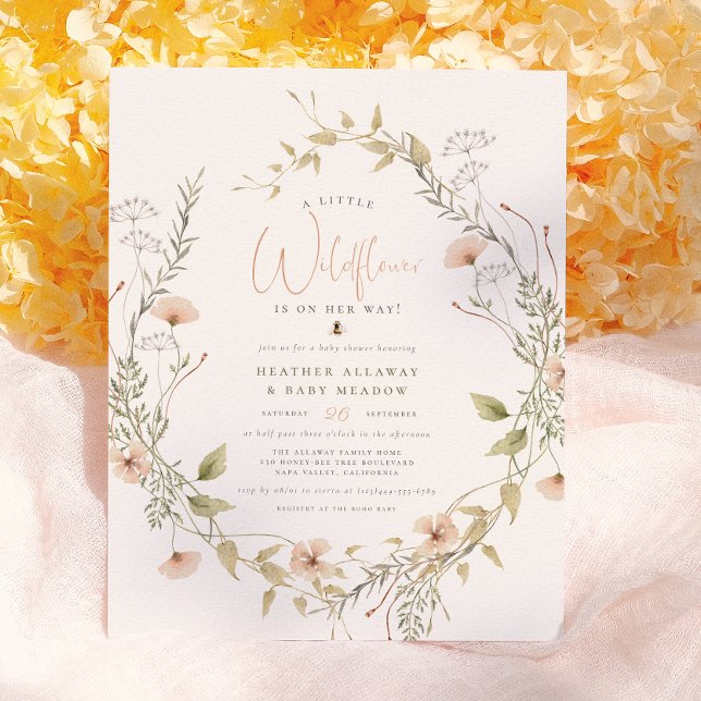 Delicate Wildflower & Boho Bee Budget Baby Shower (Creator Uploaded)