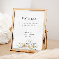 Delicate Wildflower Date Jar