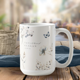 Delicate Wildflower Watercolor Wedding ID1102 Coffee Mug