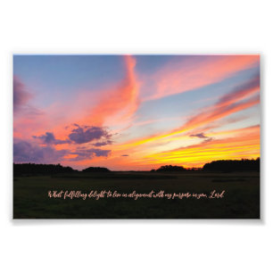 Délice inspirant Citation Sunset Photographie