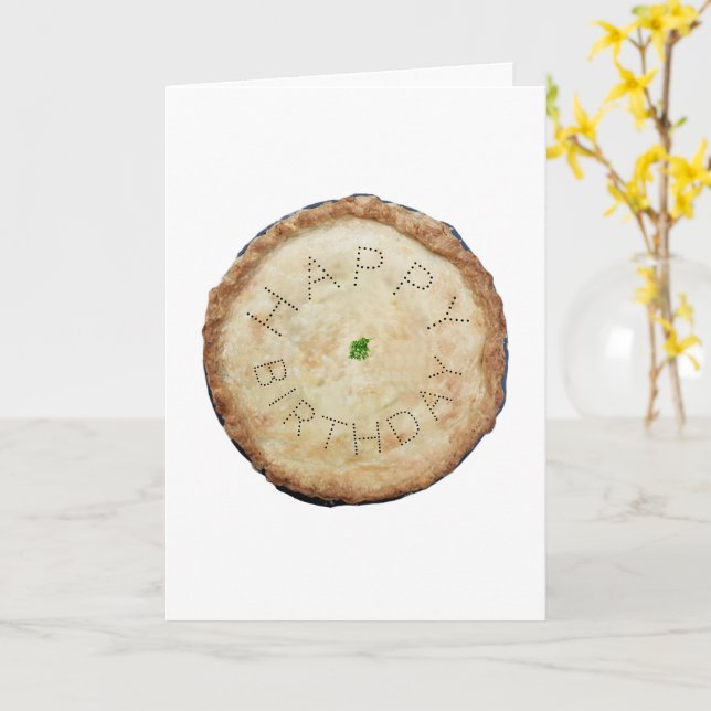 Délicieux gâteau drôle carte d'anniversaire (Fleur jaune)
