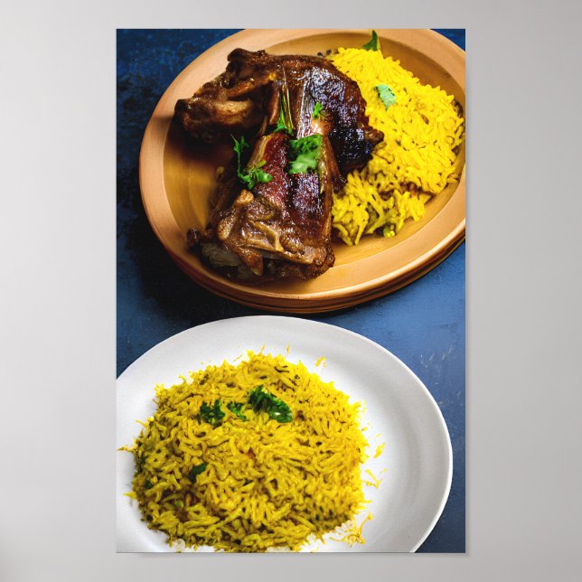 Délicieux Lamb Moyen-Orient Mandhi Poster (Devant)