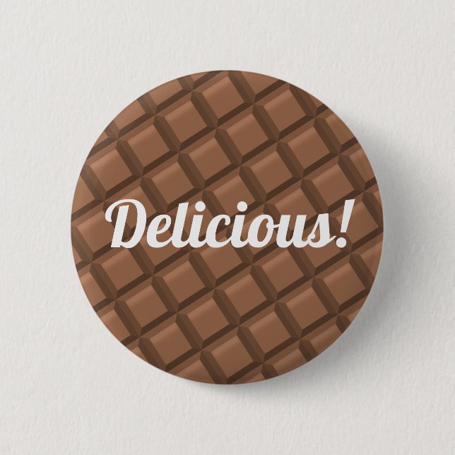 Delicious 2 Inch Round Button (Front)