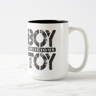 Delicious BOY TOY - I Am Ultimate Booty Call, Onyx Two-Tone Coffee Mug