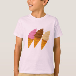 Delicious Cartoon-Style Ice Cream T-Shirt