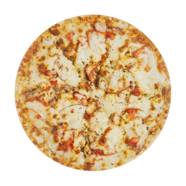 Delicious Cheese Pizza Cutting Board (Front)