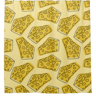 delicious cheese seamless pattern isolated in yell
