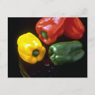 Delicious Colourful peppers Postcard