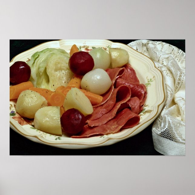 Delicious Corned beef and cabbage Poster (Front)