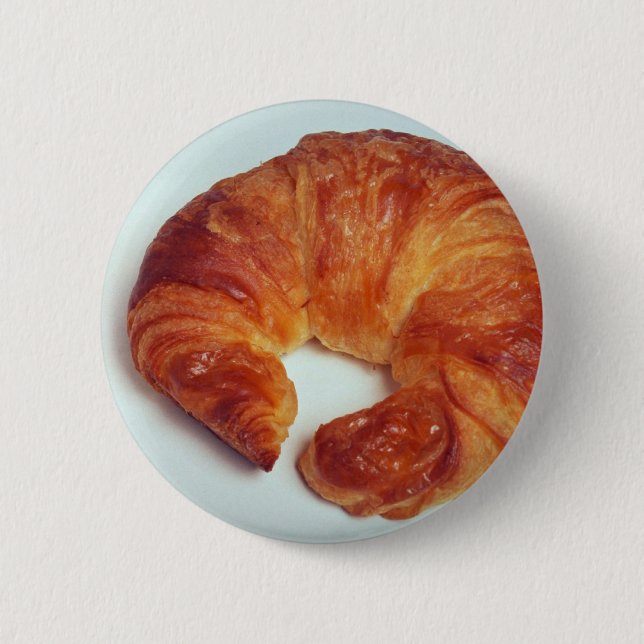 Delicious Croissant 2 Inch Round Button (Front)