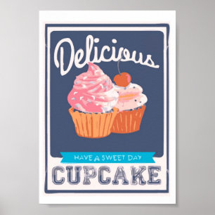 Delicious Cupcake Poster