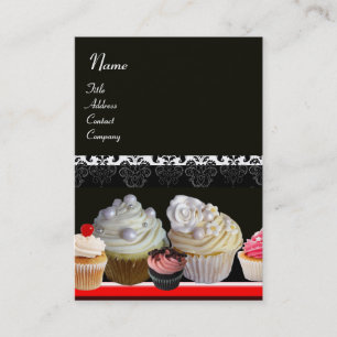 DELICIOUS CUPCAKES DESERT SHOP BUSINESS CARD