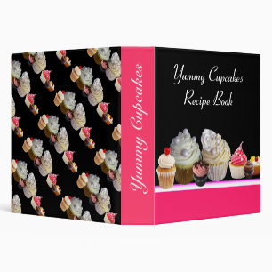 DELICIOUS CUPCAKES DESERT SHOP RECIPE BOOK BINDER