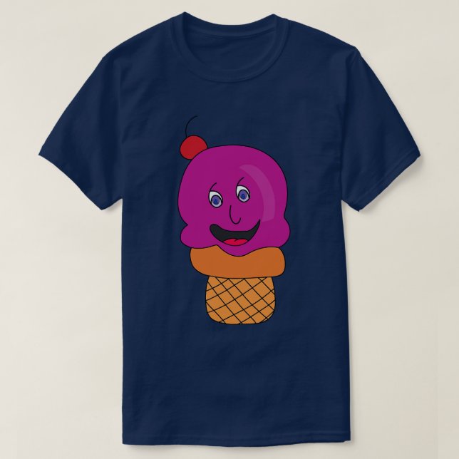 Delicious Cute Ice cream T-Shirt (Design Front)
