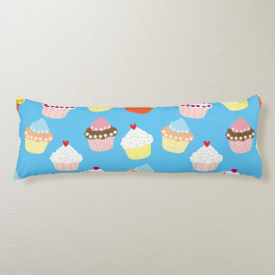 Delicious Decorated Birthday Cupcakes Body Pillow