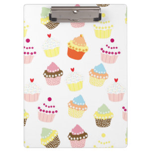 Delicious Decorated Birthday Cupcakes Clipboard