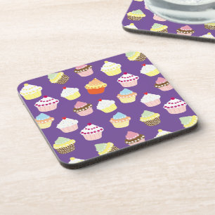 Delicious Decorated Birthday Cupcakes Coaster