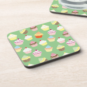 Delicious Decorated Birthday Cupcakes Coaster
