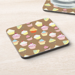 Delicious Decorated Birthday Cupcakes Coaster