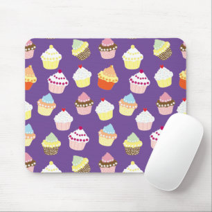 Delicious Decorated Birthday Cupcakes Mouse Pad