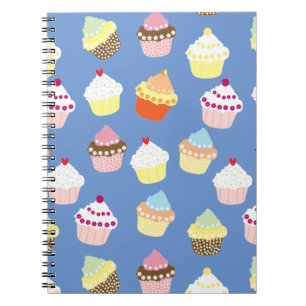 Delicious Decorated Birthday Cupcakes Notebook