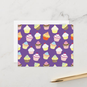 Delicious Decorated Birthday Cupcakes Postcard