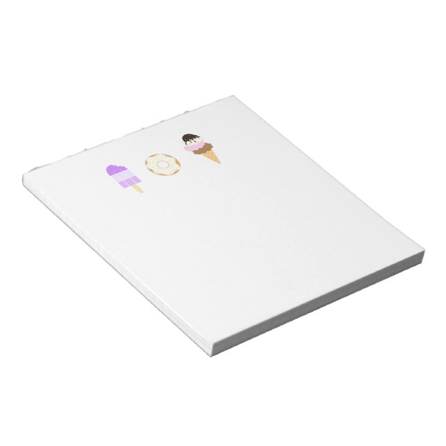 Delicious Desserts Notepad (Angled)