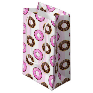 Delicious Doughnuts Pink Stripes Pattern Gift Bag