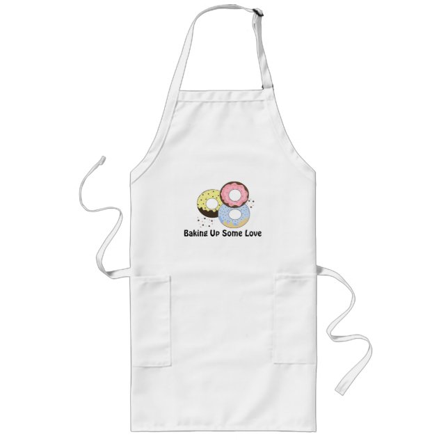 Delicious Doughnuts with Saying Long Apron (Front)