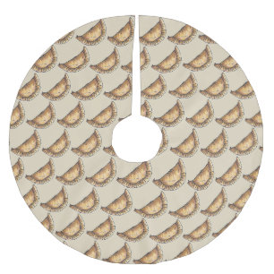 Delicious Empanadas Spanish Latin American Pastry Brushed Polyester Tree Skirt