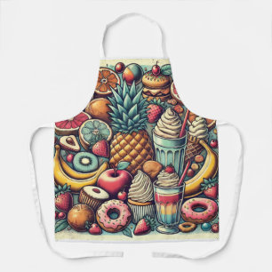 Delicious food design Aprons
