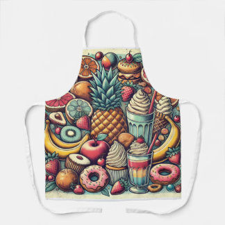 Delicious food design Aprons