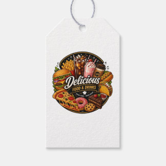Delicious Food & Drinks Sticker for Food Lovers Gift Tags