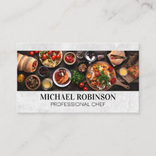 Delicious Food Spread Business Card