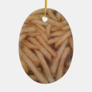 Delicious French Fries Ceramic Ornament