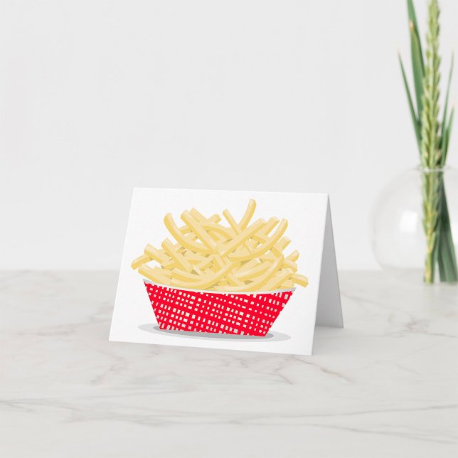 Delicious French Fries Retro Fast Food  Card (Creator Uploaded)