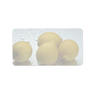 Delicious Fresh lemons Label