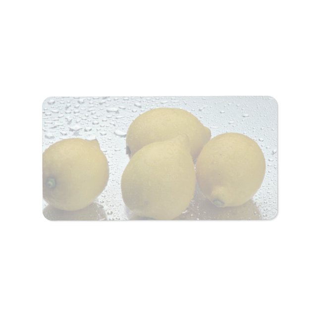 Delicious Fresh lemons Label (Front)
