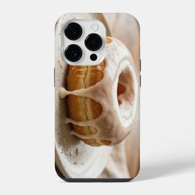 Delicious Glazed Donut Icing Drip iPhone Case (Back)
