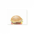 Delicious hamburger or cheeseburger.