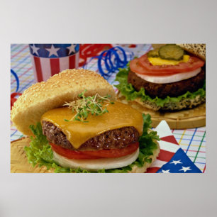 Delicious Hamburger Poster