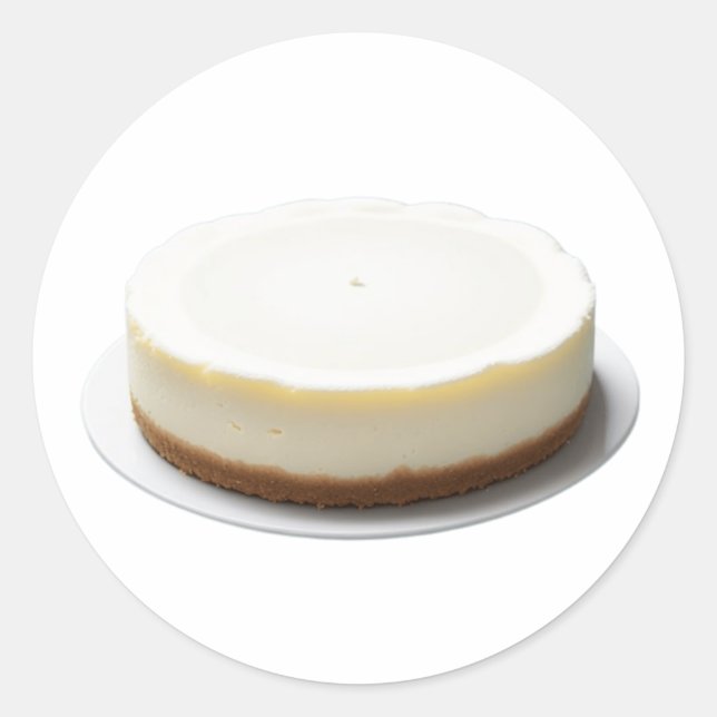 Delicious Homemade Cheesecake Classic Round Sticker (Front)
