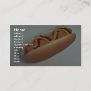 Delicious Hot dog Business Card