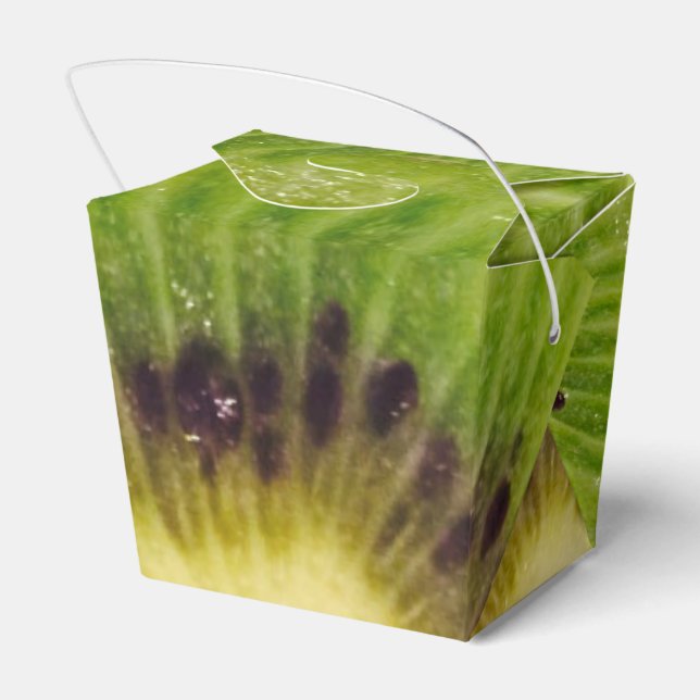 Delicious Kiwi Green Fruit 4Kyle Favor Box (Back Side)