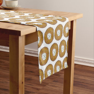 Delicious Latkes Jewish Cuisine Food Kitchen Decor Short Table Runner