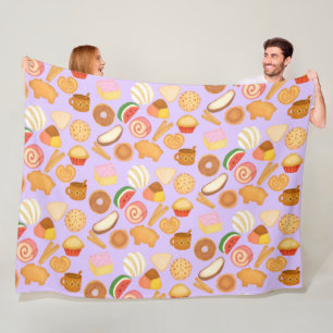 Delicious Mexican Pan Dulce Sweet Bread Fleece Blanket